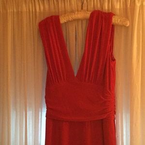 Long Red evening dress